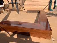 Barra de madeira maciça para construir lareira