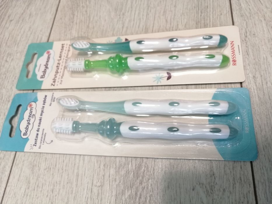 Zestaw 2 opakowań szczoteczek do nauki mycia zębów Babydream Rossmann