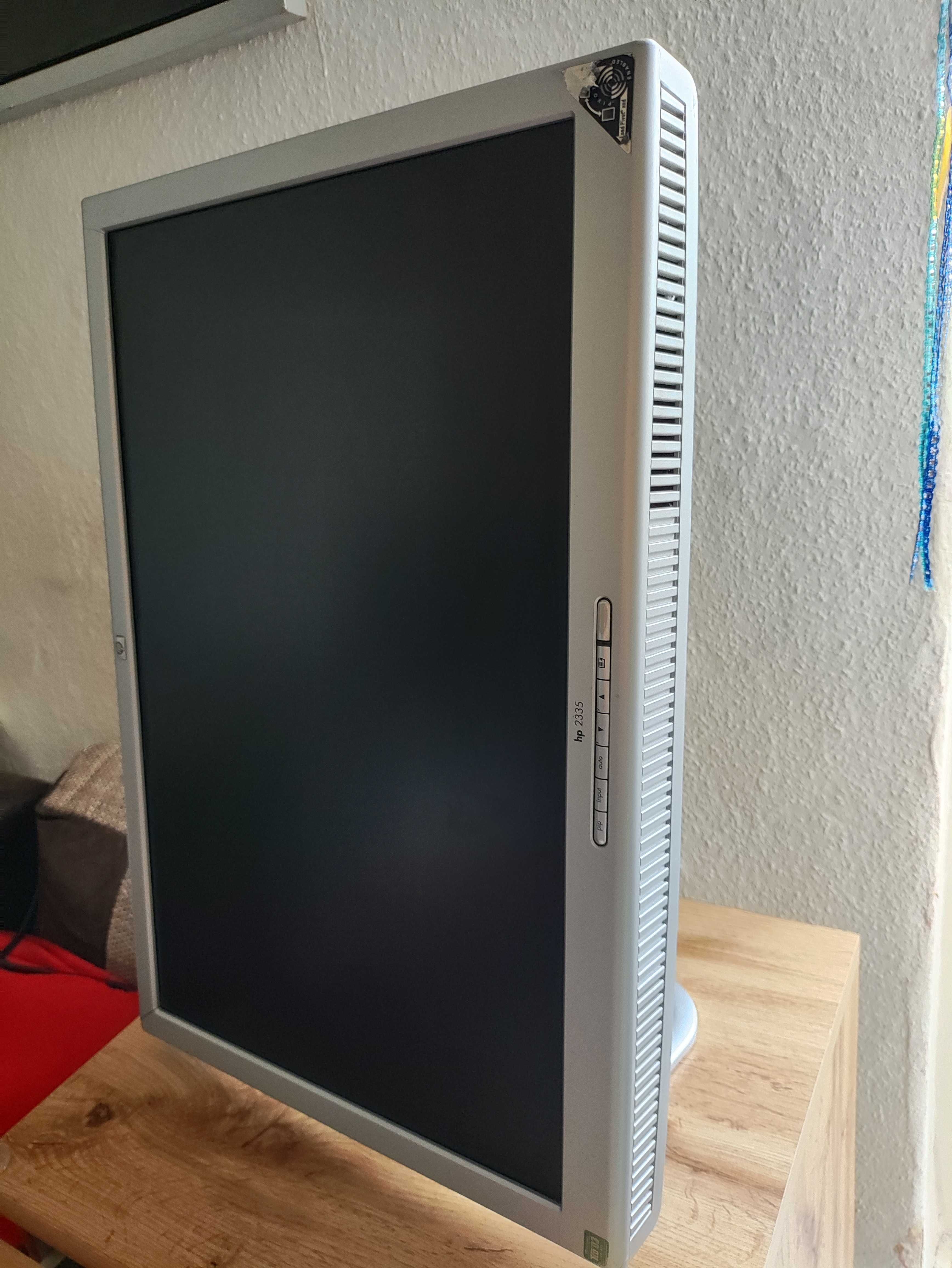 Monitor HP 2335 LCD 23 całe TN srebrny do komputera PC do gier