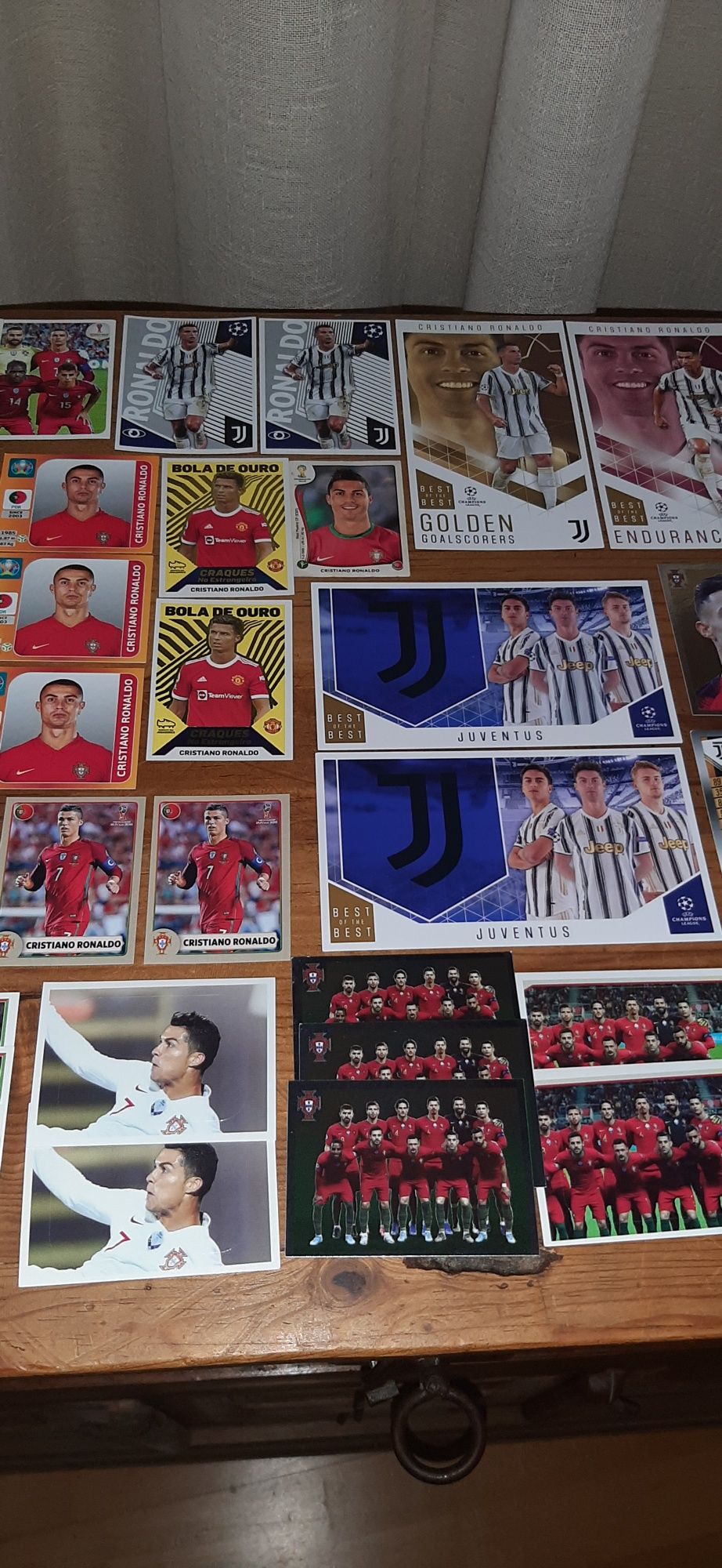 Lote de 60 cartas/cromos cristiano ronaldo