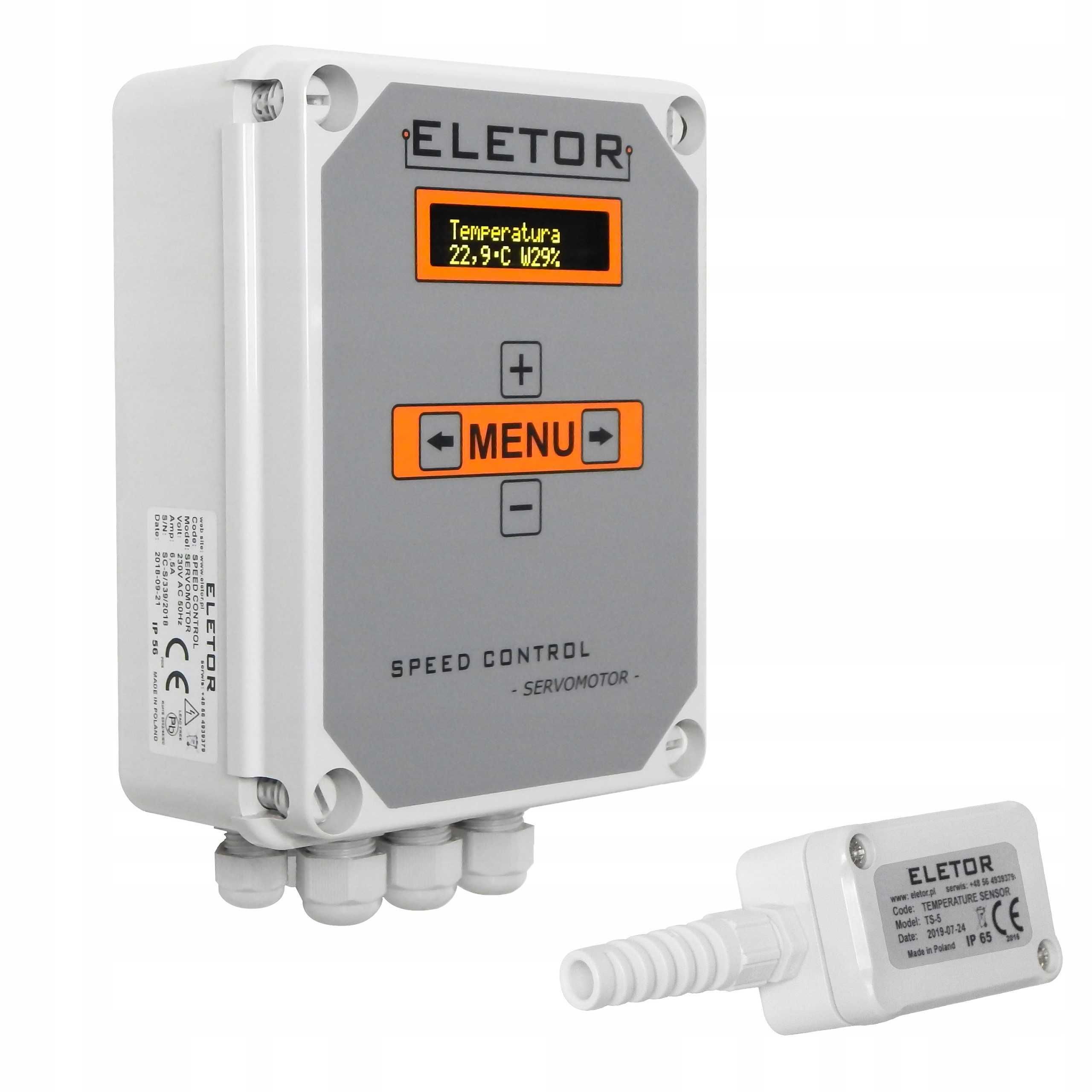 STEROWNIK  eletor SC-S 6,5A Speed Control SERVOMOTOR , do chlewni Nowy