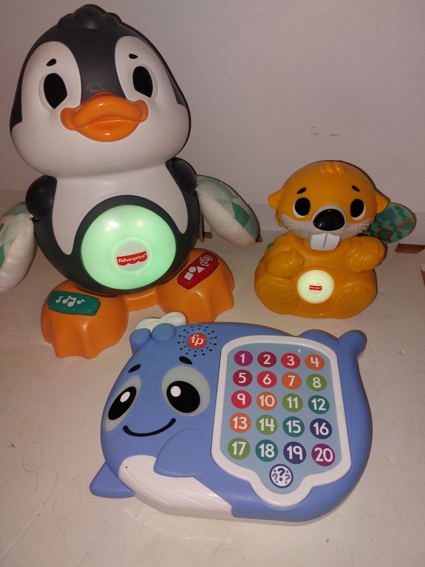 Fisher price Linkimals Pingwin Bóbr Wieloryb