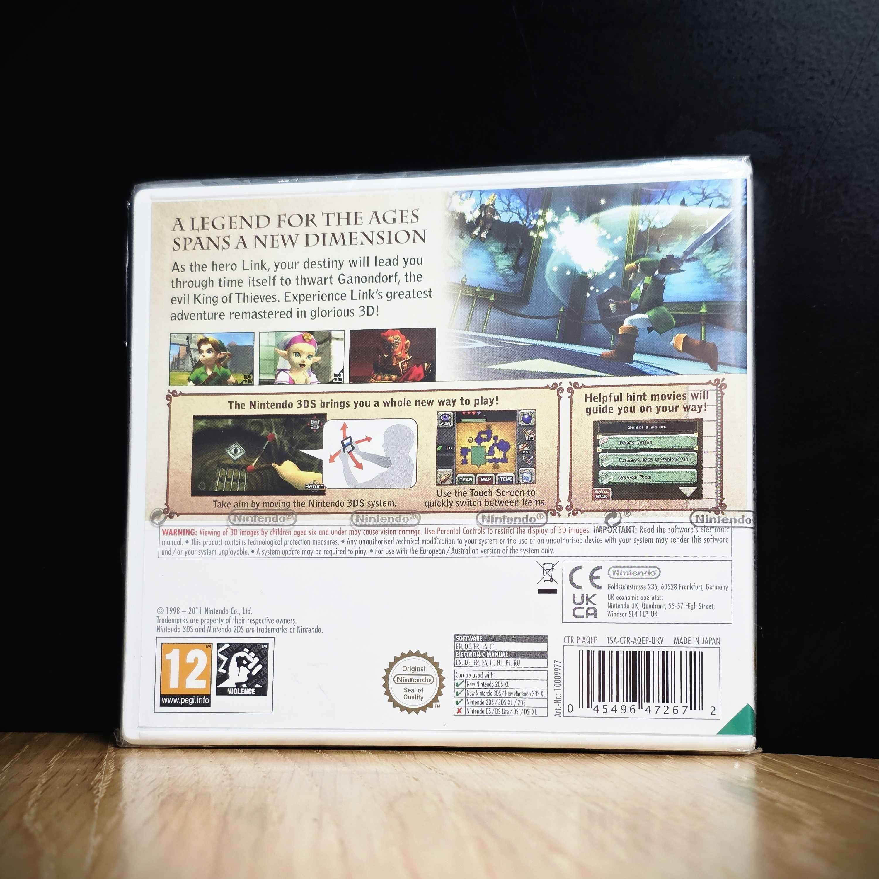 Oryginał Zelda Ocarina of time nowa w folii kolekcjonerska nintendo