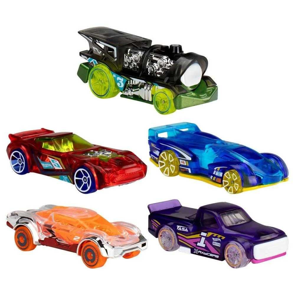 Подарунковий набір Hot Wheels X-Raycers Хот Вілс Прозорі гонщики 5 шт.