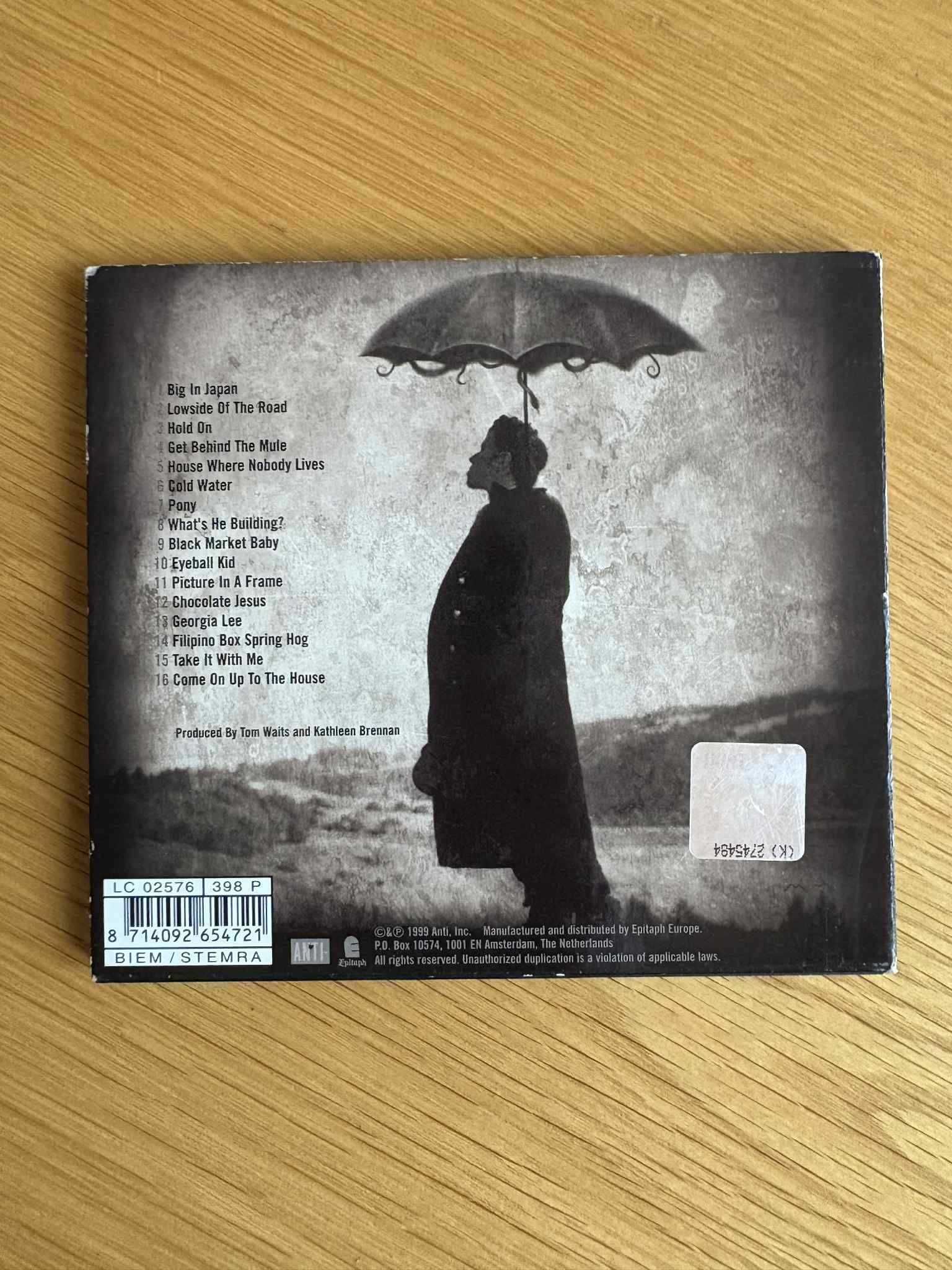 Tom Waits-Mule Variations digipak CD (brak książeczki)