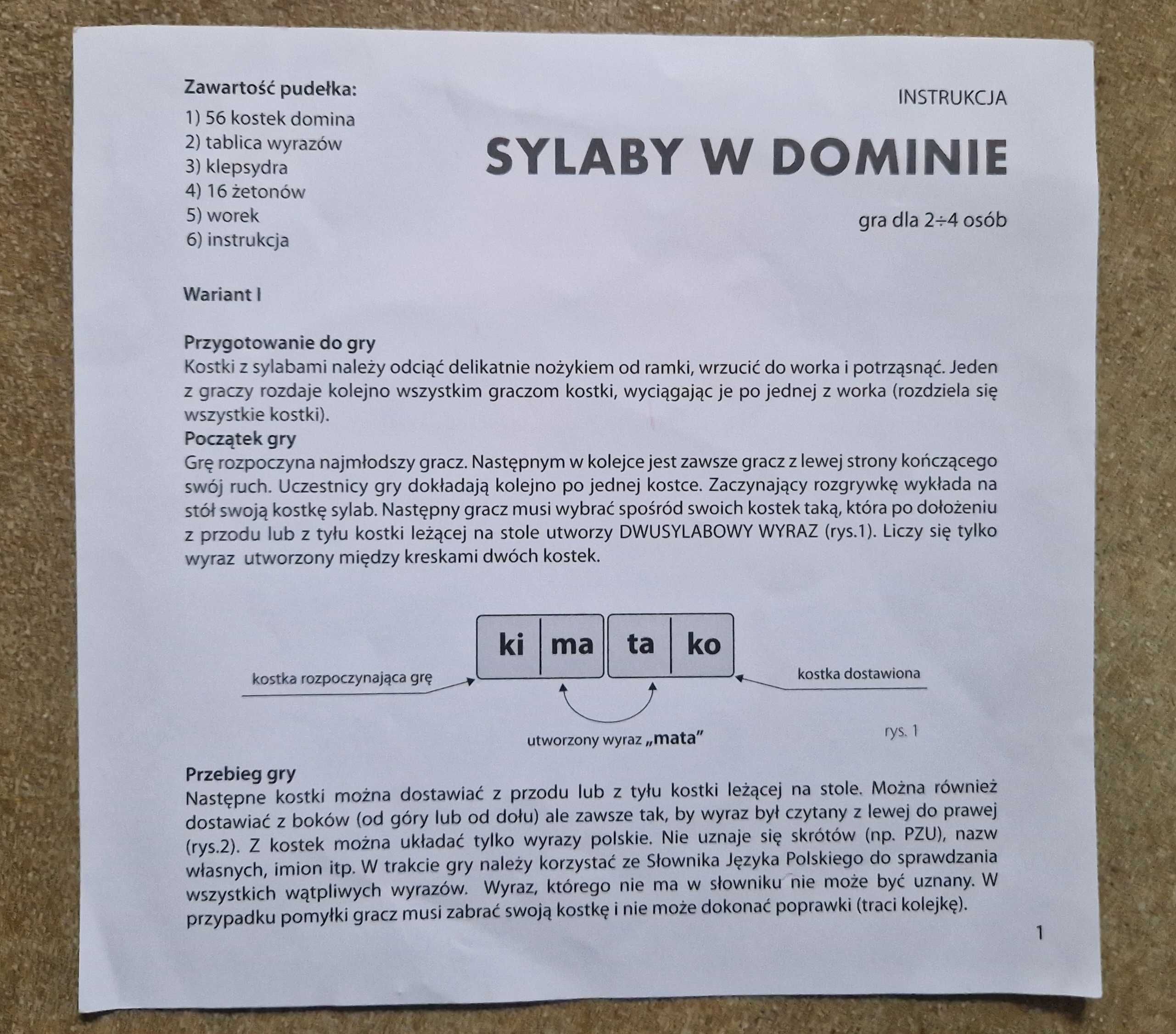 Sylaby w dominie