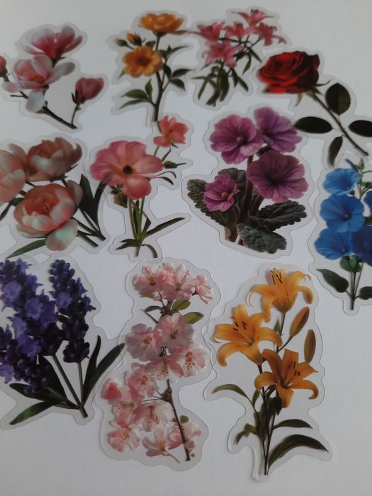 25 stickers flores variadas. Scrapbooking 
Ideal para Scrapbooking, ar