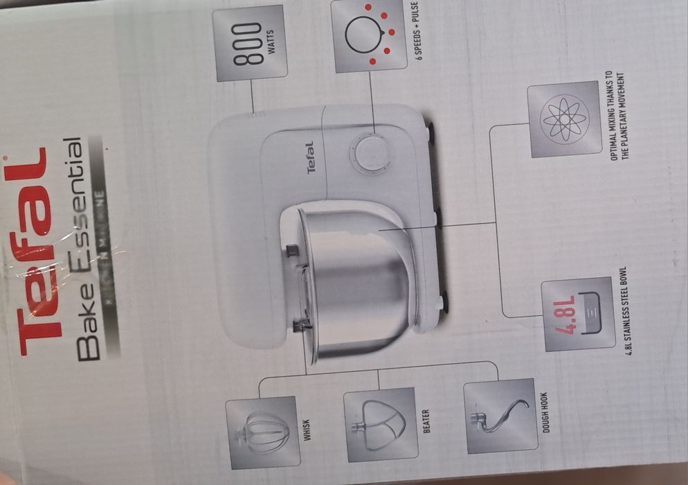 Планетарный миксер/Кухонний комбайнTefal BAKE ESSENTIAL QB160138