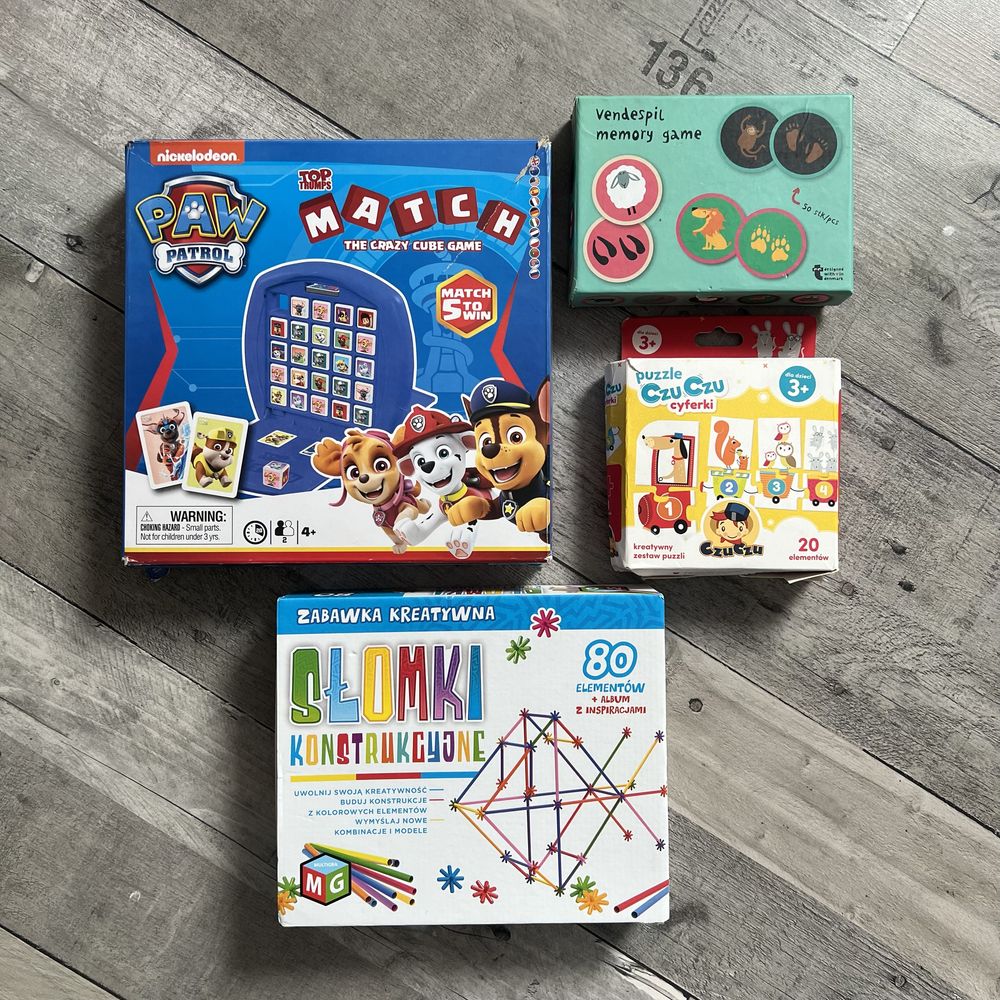 WIELKI zestaw zabawek dla dziecka gry/Psi Patrol/puzzle/Fisher Price