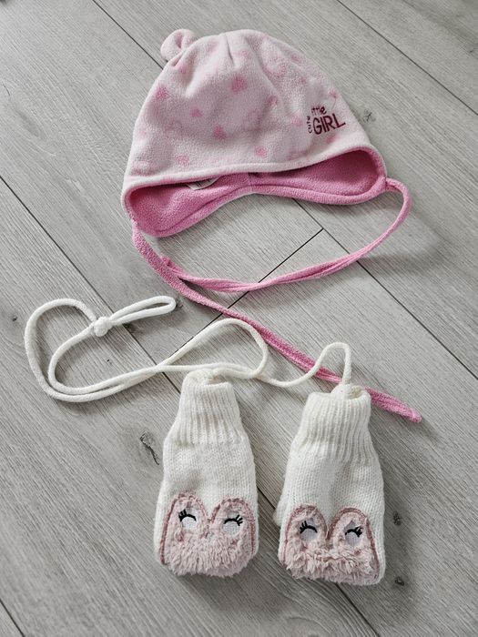 Rękawiczki smyk dla dziewczynki czapka