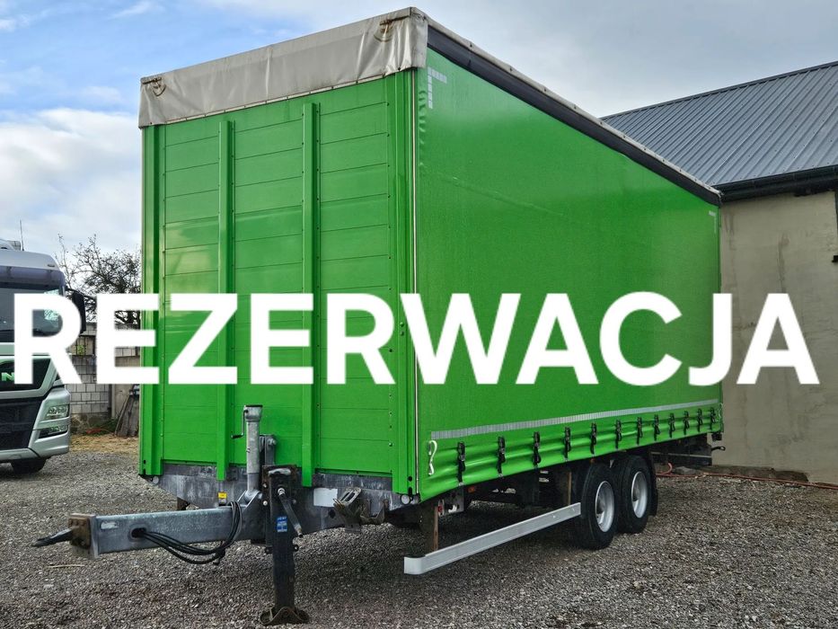 Fliegl PRZYCZEPA CIĘŻAROWA / TANDEM / 2 OSIE / 18 PALET / GÓRNY REGULOWANY SPRZĘG / 10500DMC / 7 TON ŁADOWNOŚĆ