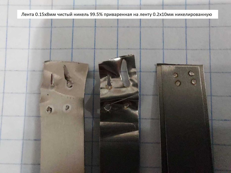 Никелевая лента, чистый никель 99,5% марка Ni200.