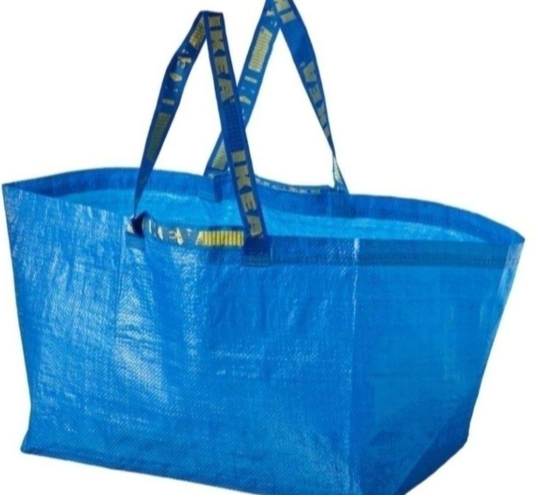 1zł Wysyłka Zestaw 2sztuk toreb IKEA 71l Duże mocne  i wytrzymałe NOWE