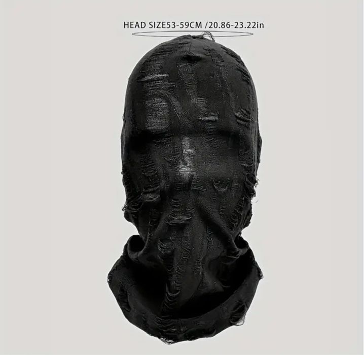 Чорна маска, рваний дизайн