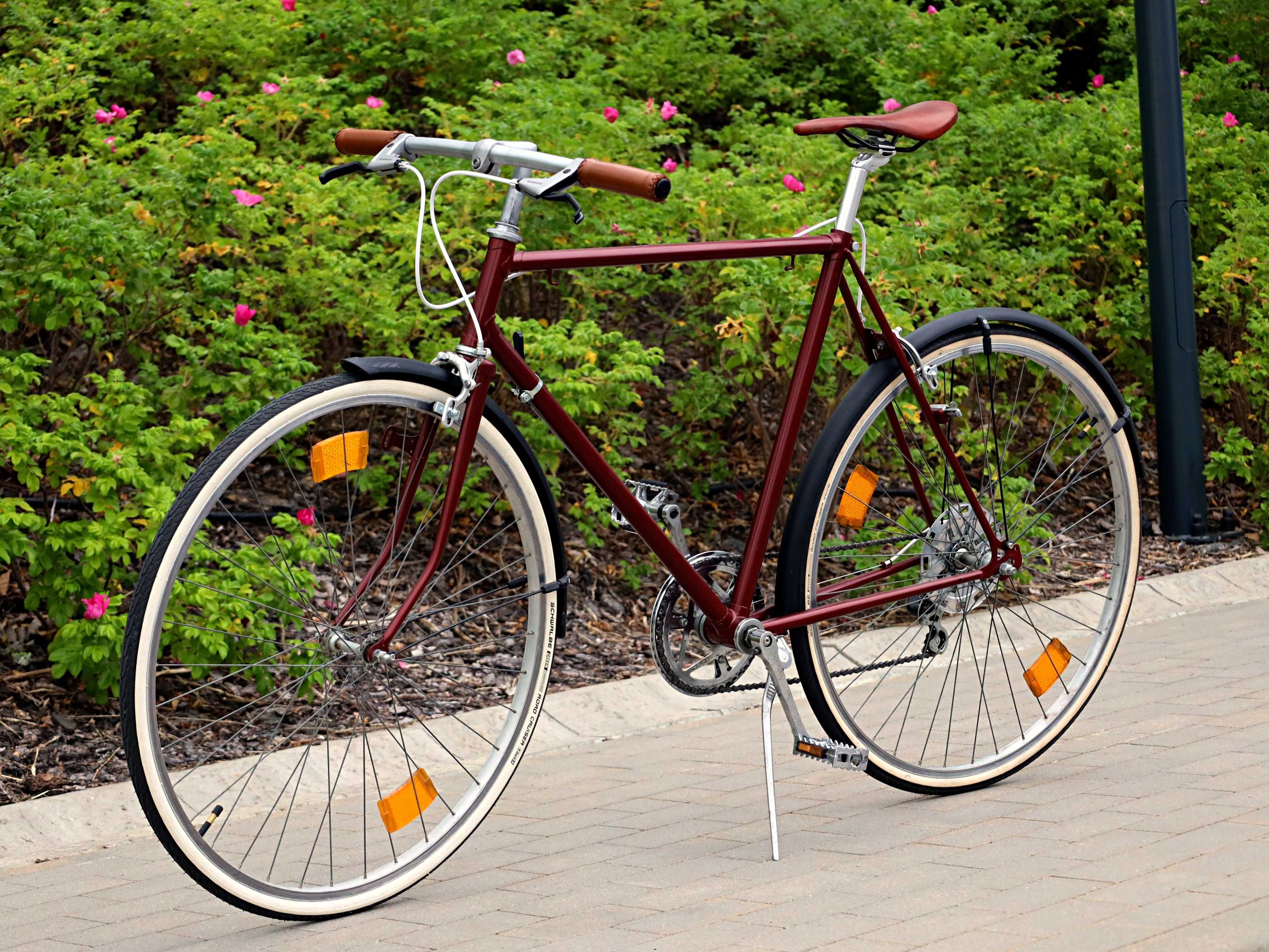 Rower miejski - Custom BIKE - 5 biegów - Vintage - Ręczne malowanie