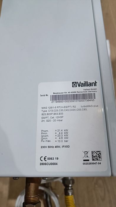 Esquentador Vaillant TurboMAG Plus