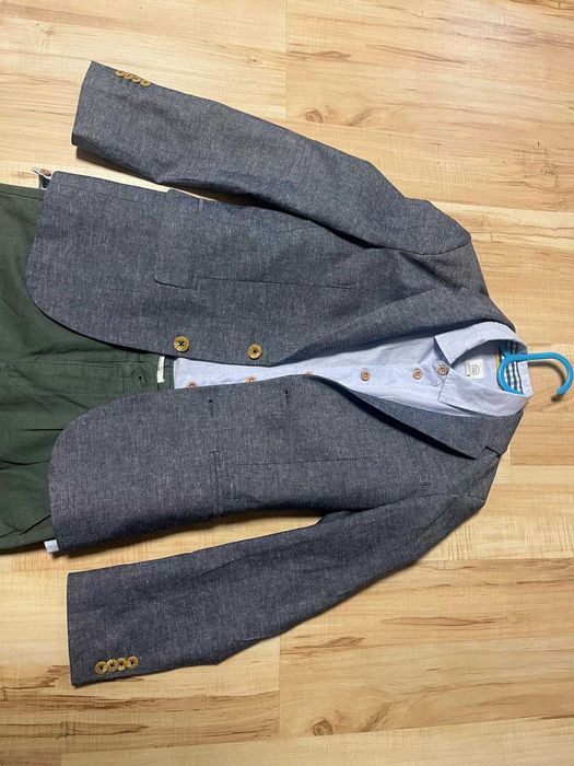 Komplet; marynarka, spodnie, koszula r. 146 (Reserved, Smyk)