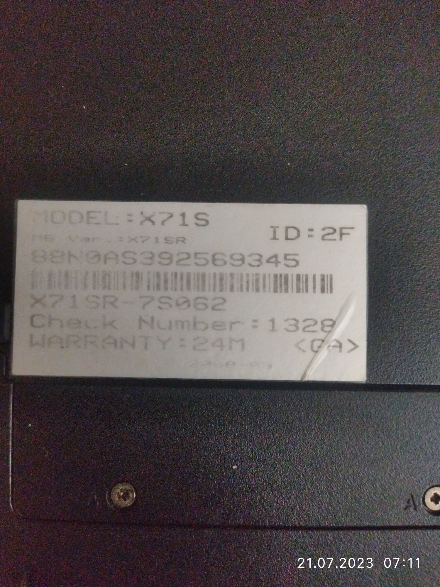 Laptop Asus X71S ekran 17 Pilnie sprzedam