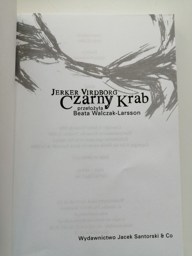 Czarny krab - Jerker Virdborg