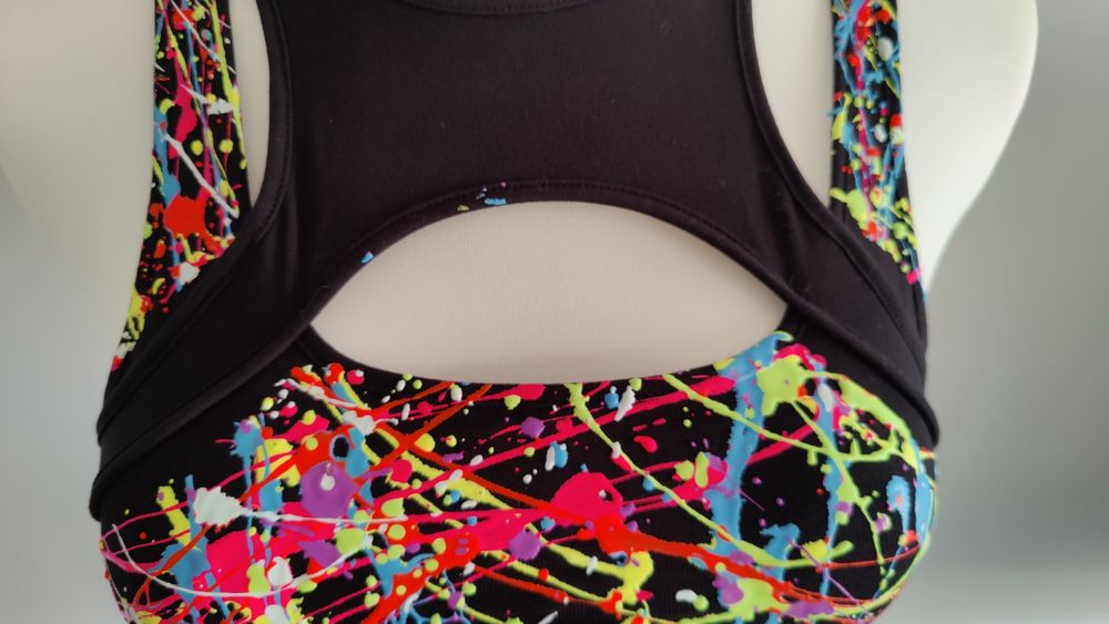 Krótki top kolorowy rozm. S /XS