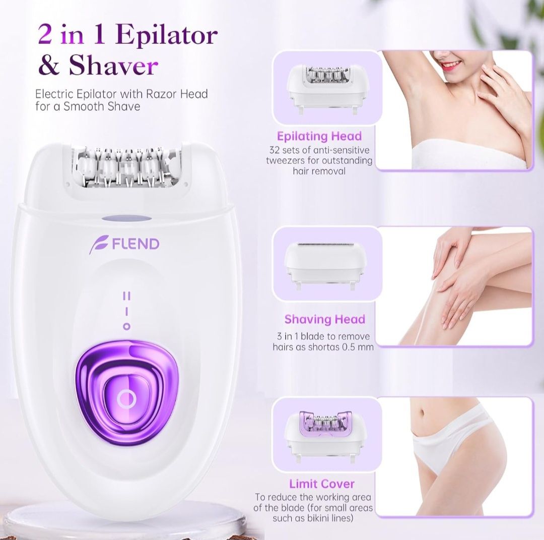 Depilator i golarka dla kobiet 2W1