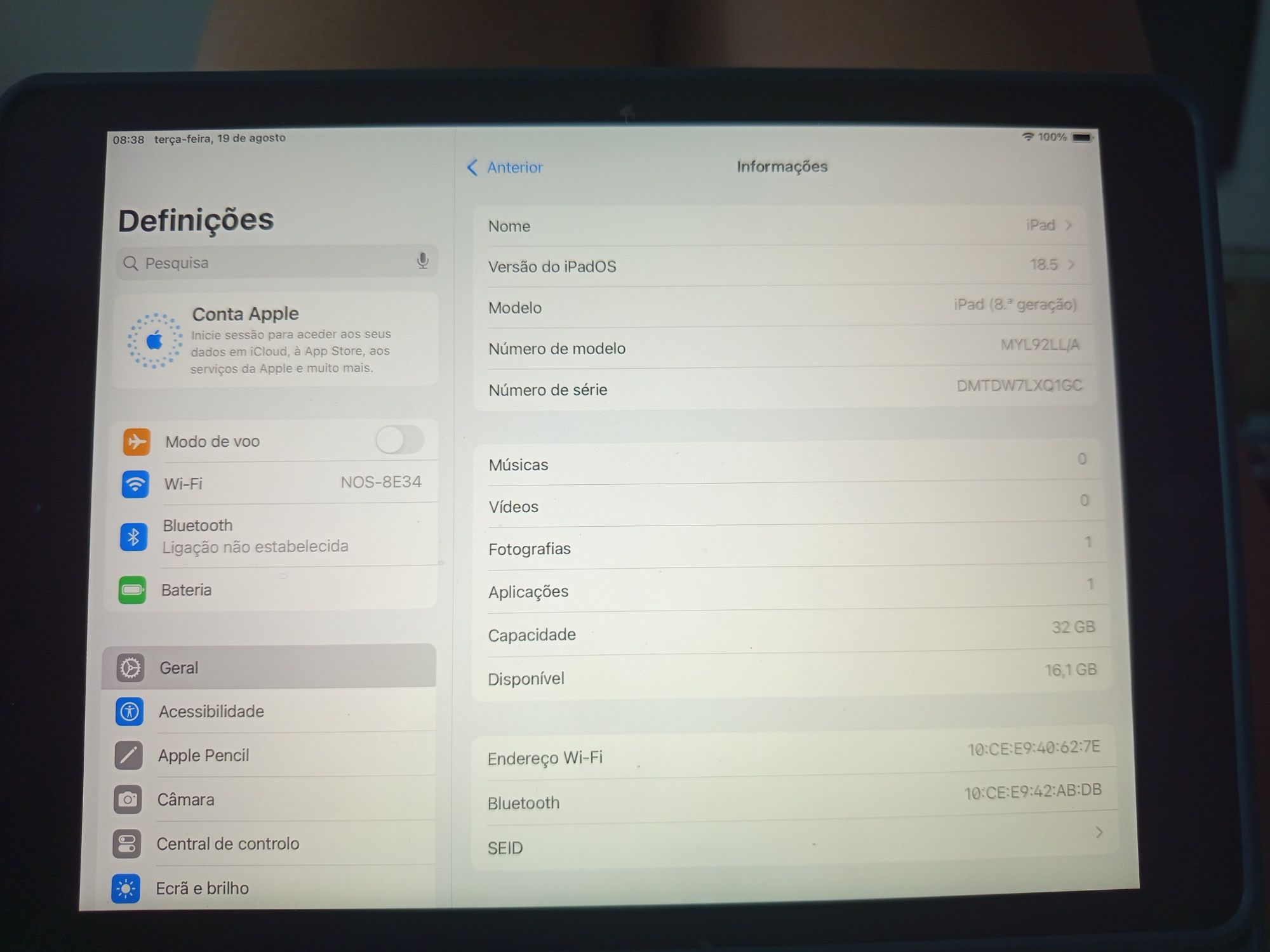 Vendo tablet Apple