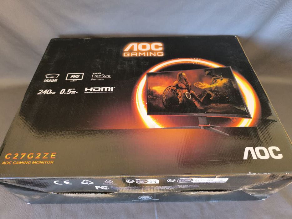 Monitor Gaming Curvo 240Hz AOC C27G2ZE/BK