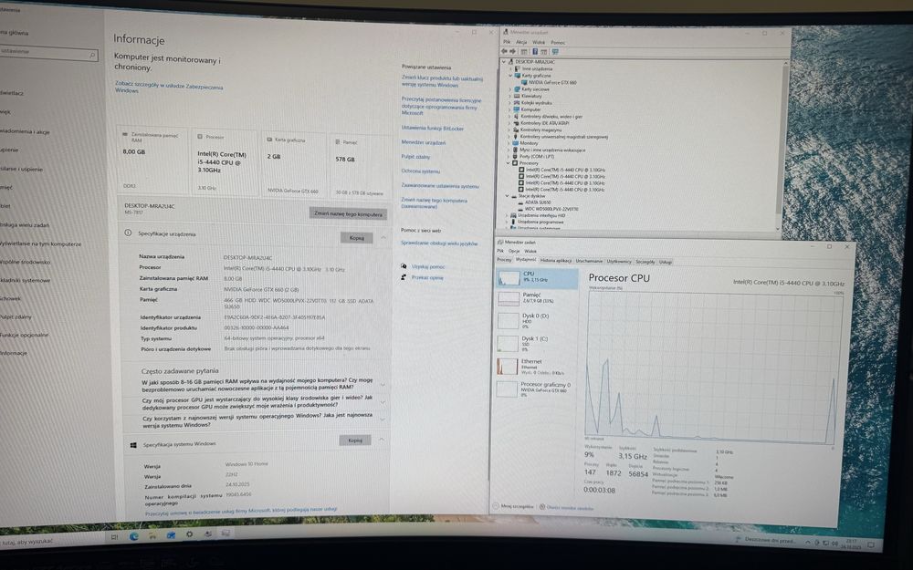 Komputer Do Gier! I5|8GB|GTX|SSD|WIN10 Stan Idealny!