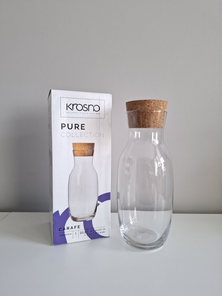 Butelka na wodę karafka Krosno Pure Collection dzbanek