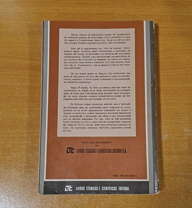 Livro: Probabilidade de Paul L. Meyer