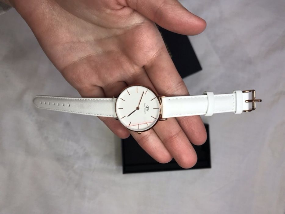 Zegarek daniel wellington orginalny nowy biały skórzany unisex