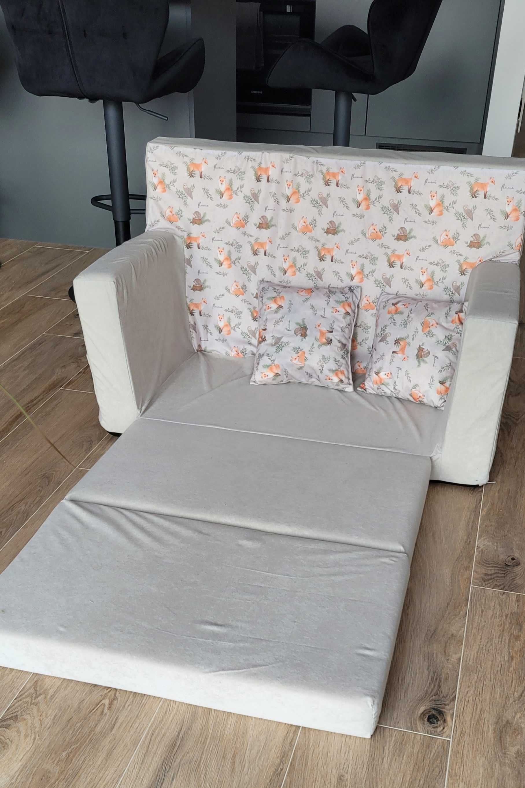 Sofa dziecięca Flumi miękka - 92 cm ROZKŁADANA  - dla dziecka  -50%