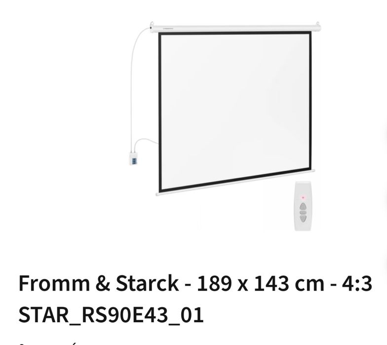 Tela para projeção Fromm&Starck