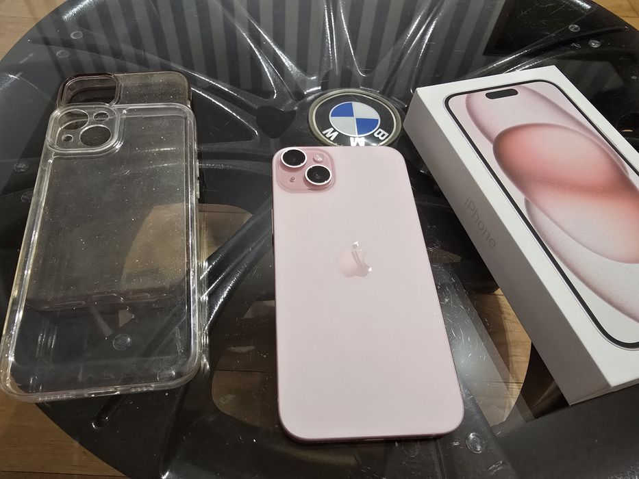 IPhone 15 plus różowy Gwarancja 12mc idealny stan