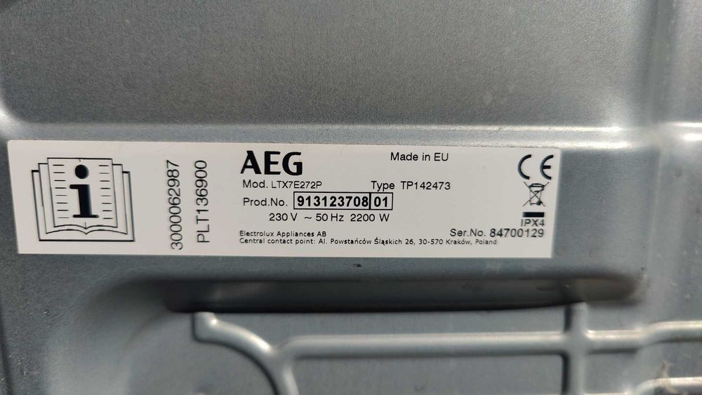 Sprzedam części pralki AEG seria 7000 - LAVAMAT - silnik - sterownik.