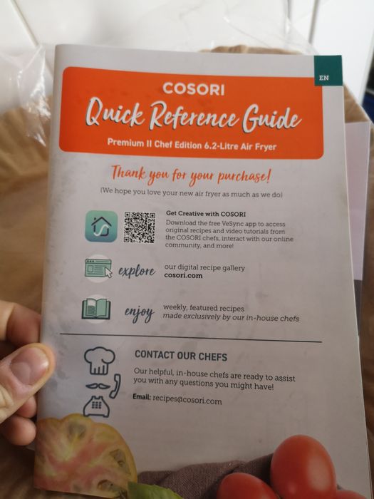 Air Fryer Cosori Premium II Chef Edition 6.2L  GARANTIA