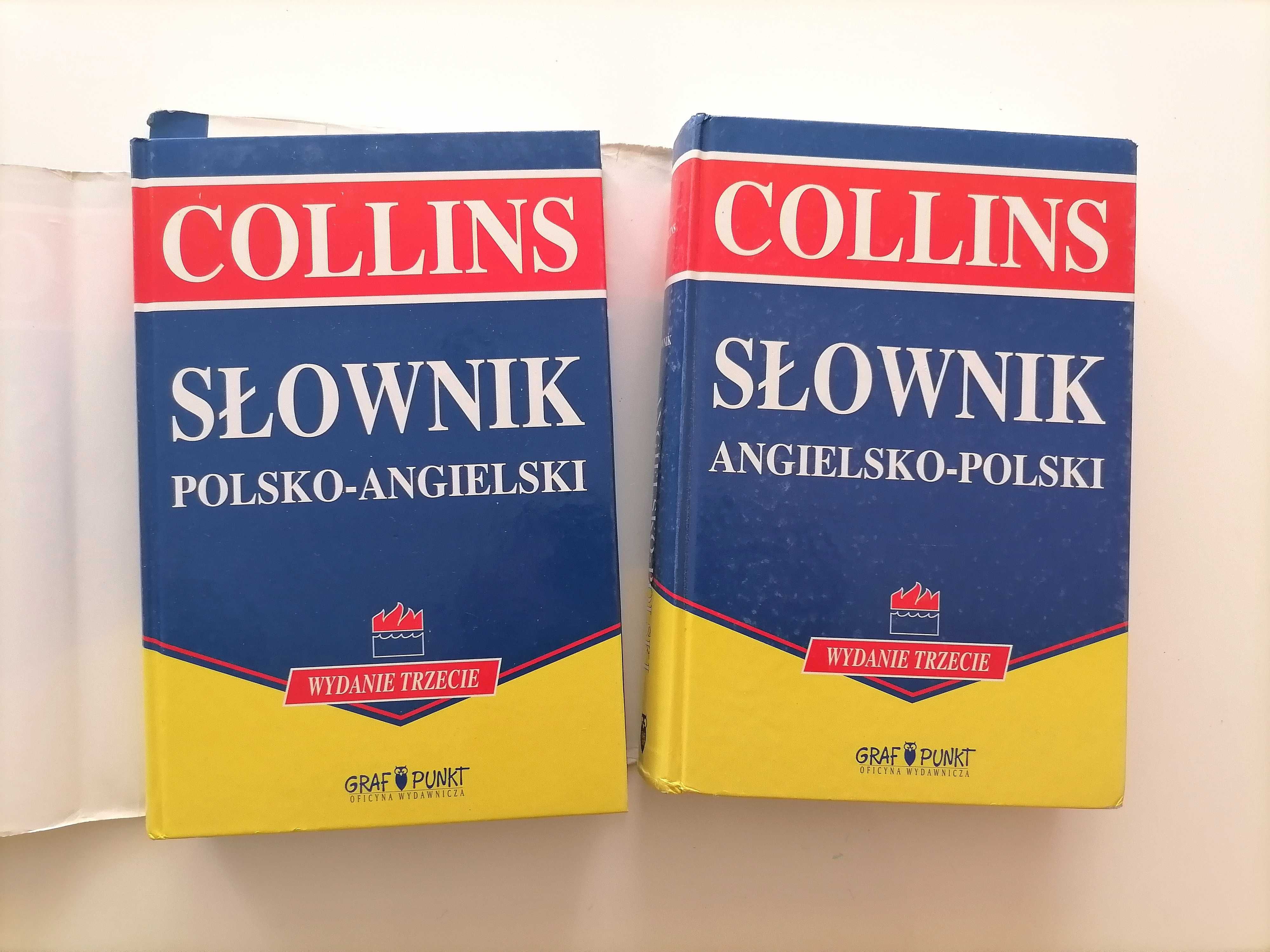 Słownik 2szt  jezyk angielski Collins bdb