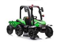 Traktor na akumulator z przyczepą 24v 2x200 Watt Zielony
