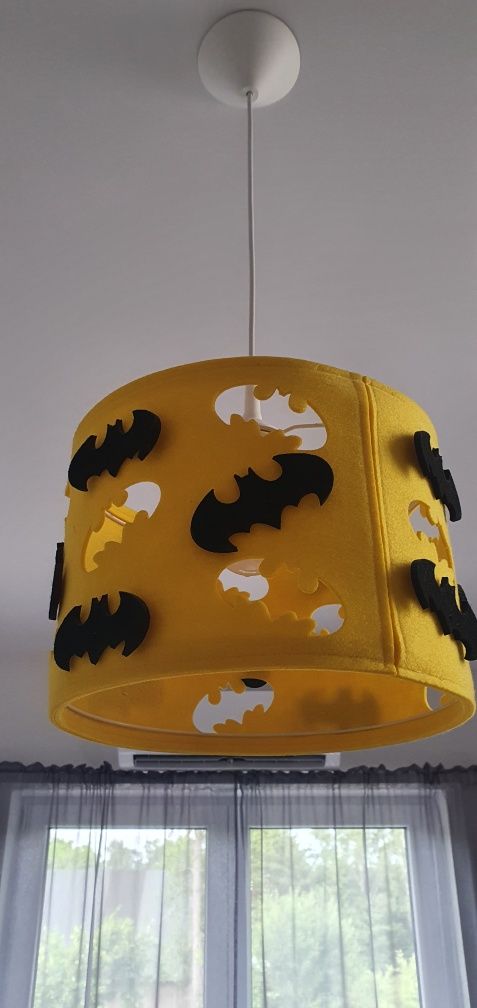 Lampa wisząca sufitowa i stojąca Batman zestaw 2szt.