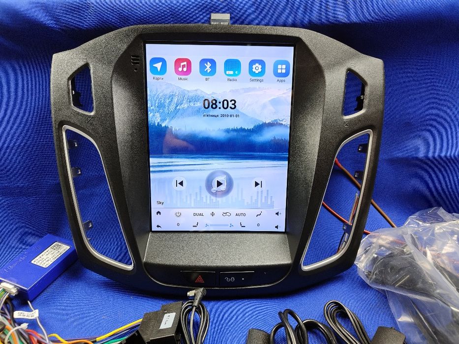 Автомагнітола Android Ford Focus 3 (8/128Gb +4G+DSP+QLed+ 9.7"екран)