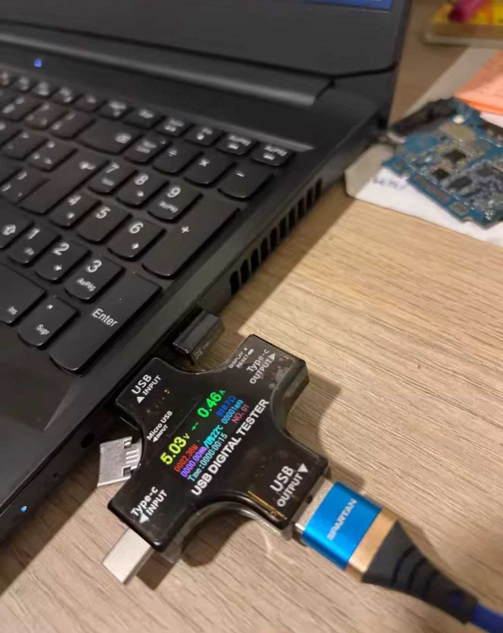 Універсальний багатофункціональний цифровий USB тестер вольтметр J7-C
