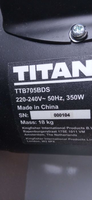 Piła taśmowa TITAN 350w 230v Wyrzynarka stołowa