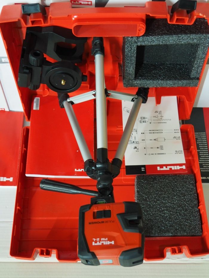 HILTI PM 2 L laser krzyzowy niwelator liniowy czerwony statyw