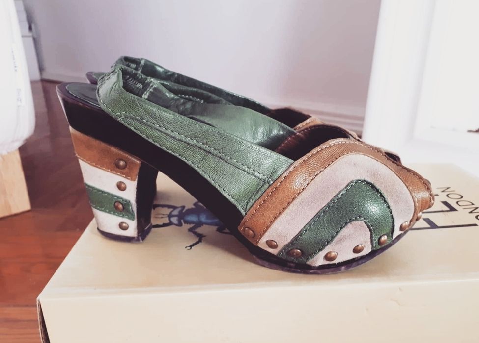 Sandálias Socas Fly London Pele/Camurça