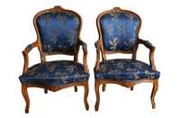 2 Fotele, krzesła w stylu Ludwikowskim