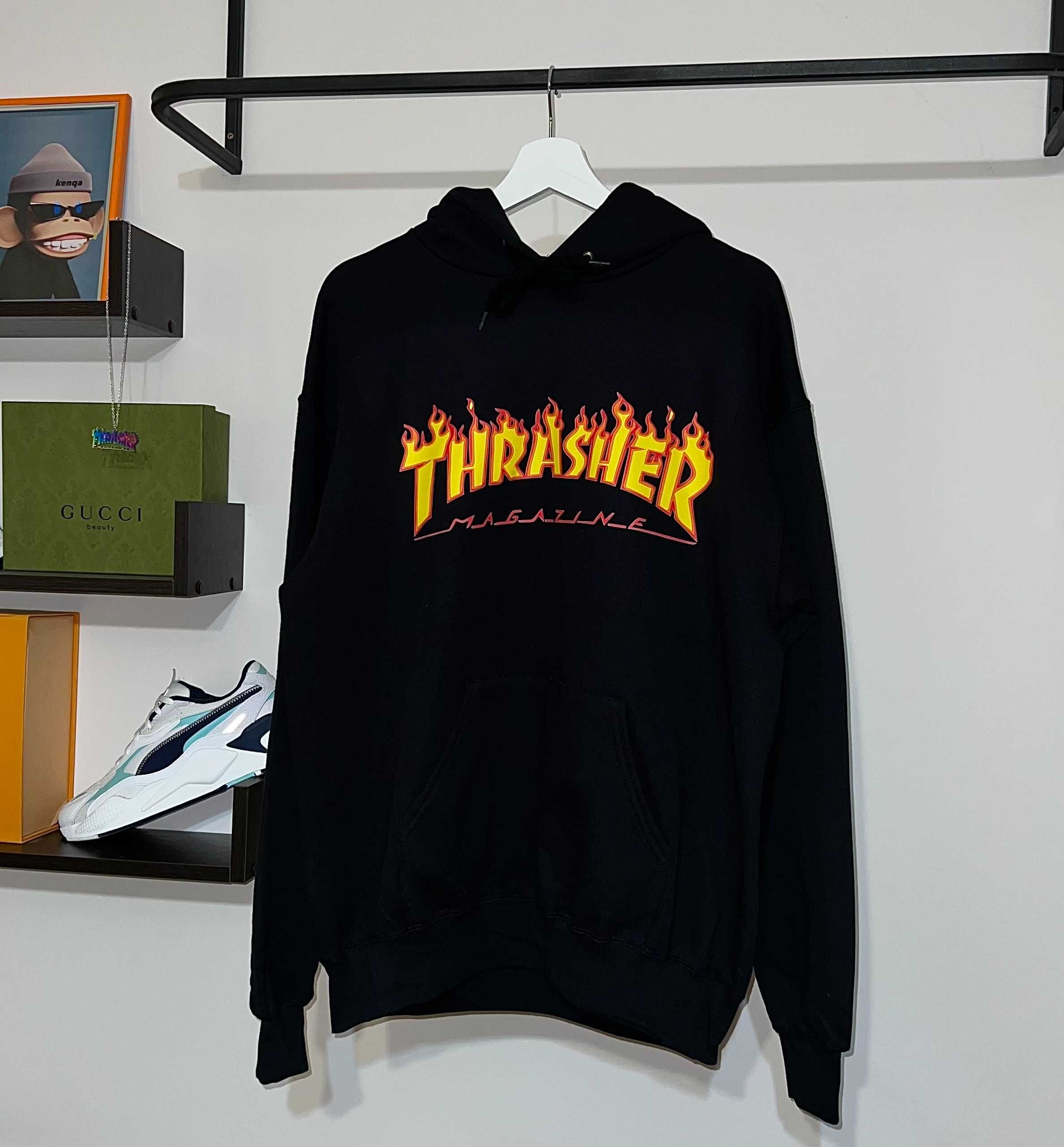 Худі THRASHER (чорного кольору)