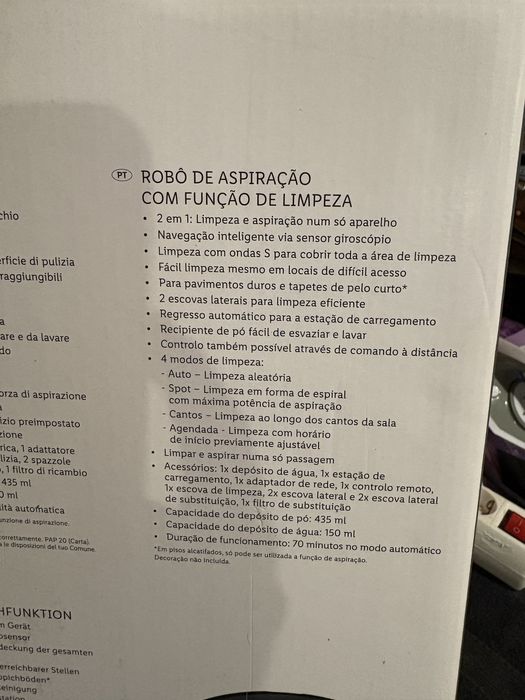Robot de Aspiração e Limpeza - Silvercrest Novo