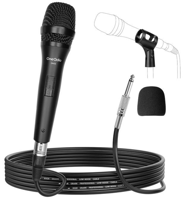 Mikrofon profesjonalny przewodowy do karaoke 5m kabel