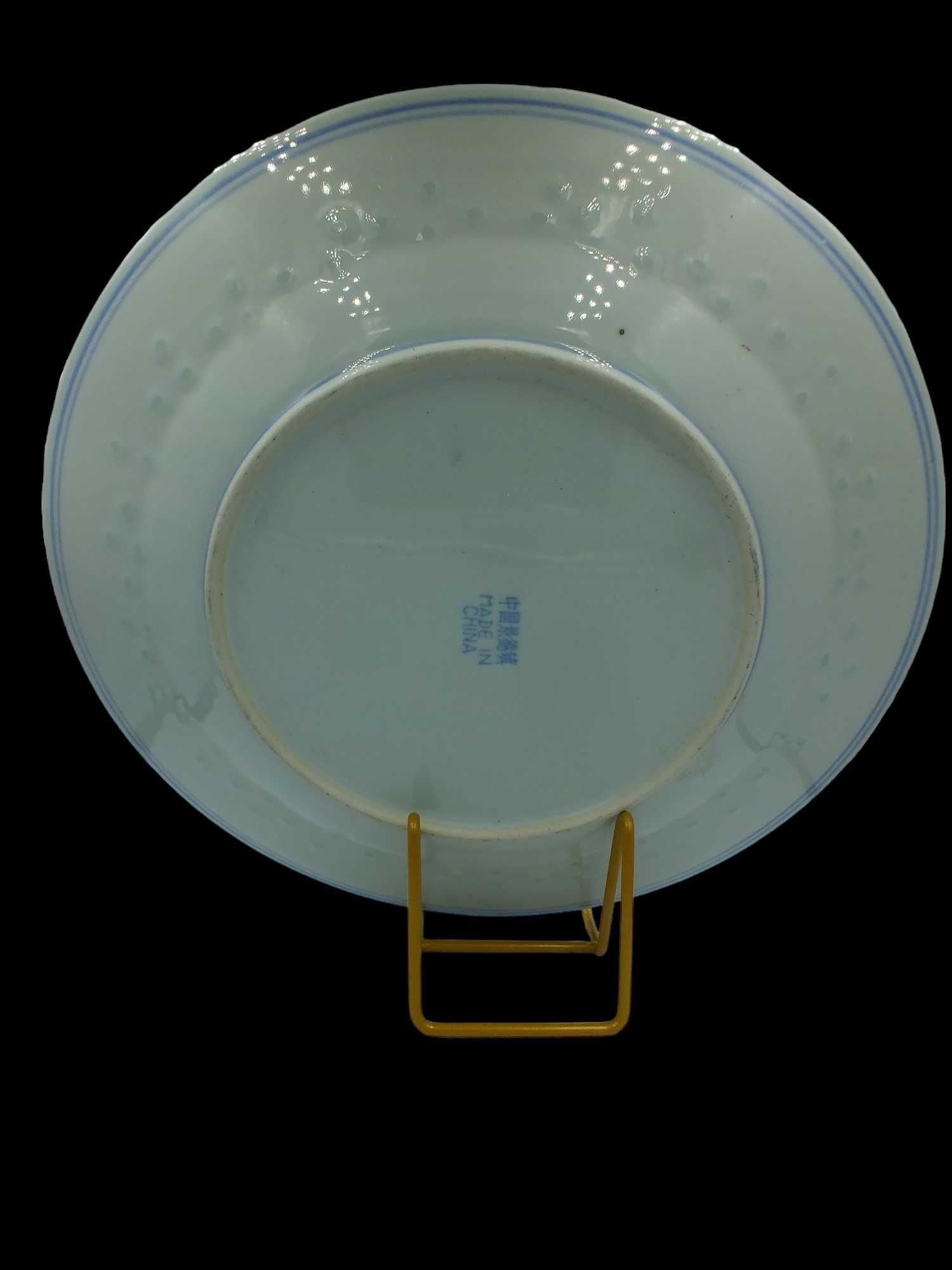 Talerz patera porcelana ryzowa Chiny B04/010778