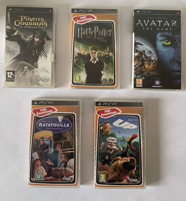 5x Sony PSP Jogos Manuais + Caixas Bundle (Sem UMDs) PAL